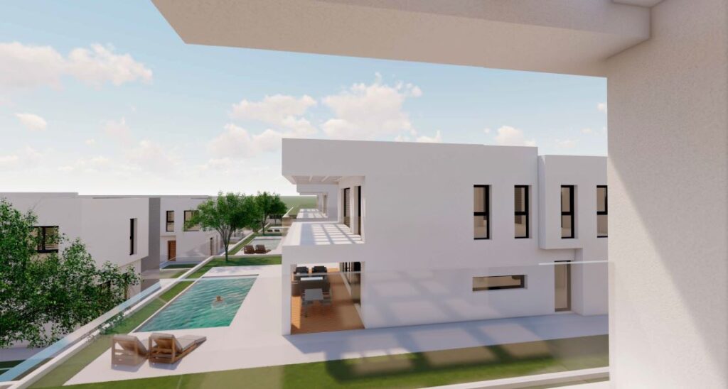 Vista general vivienda Residencial Vinyasa